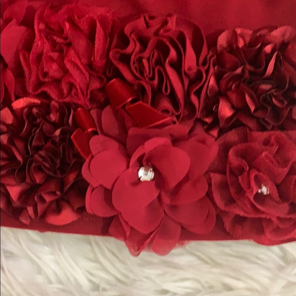 Biscotti Red Floral Ponte Dress 2T - Picture 4 of 6